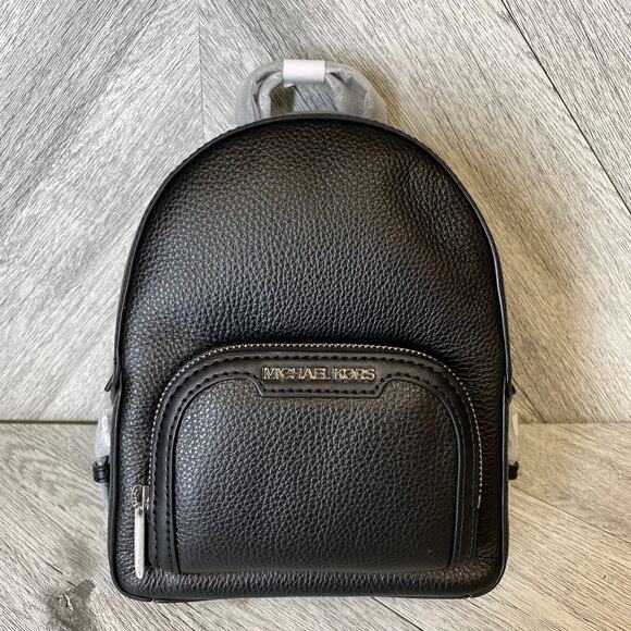 Michael Kors Black Jaycee Convertible Backpack MK Signature Crossbody XS Mini - Picture 1 of 16